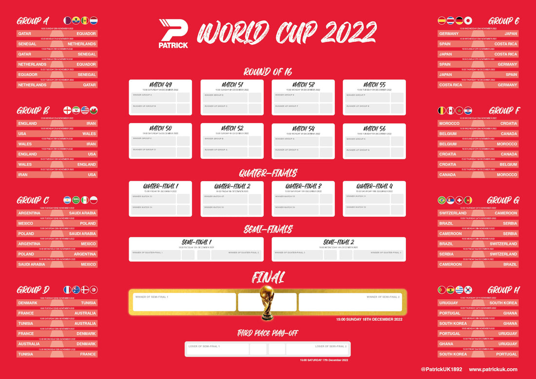 Patrick World Cup Wall Chart