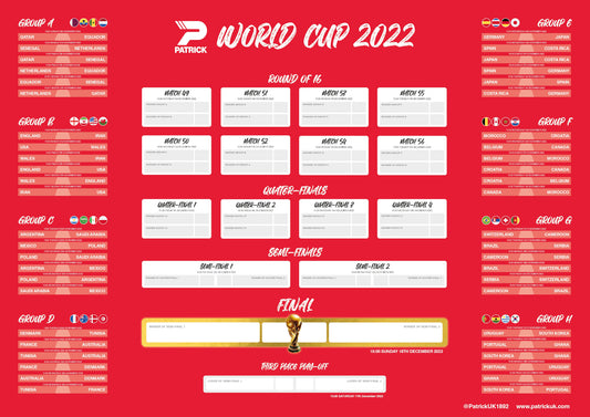 Patrick World Cup Wall Chart