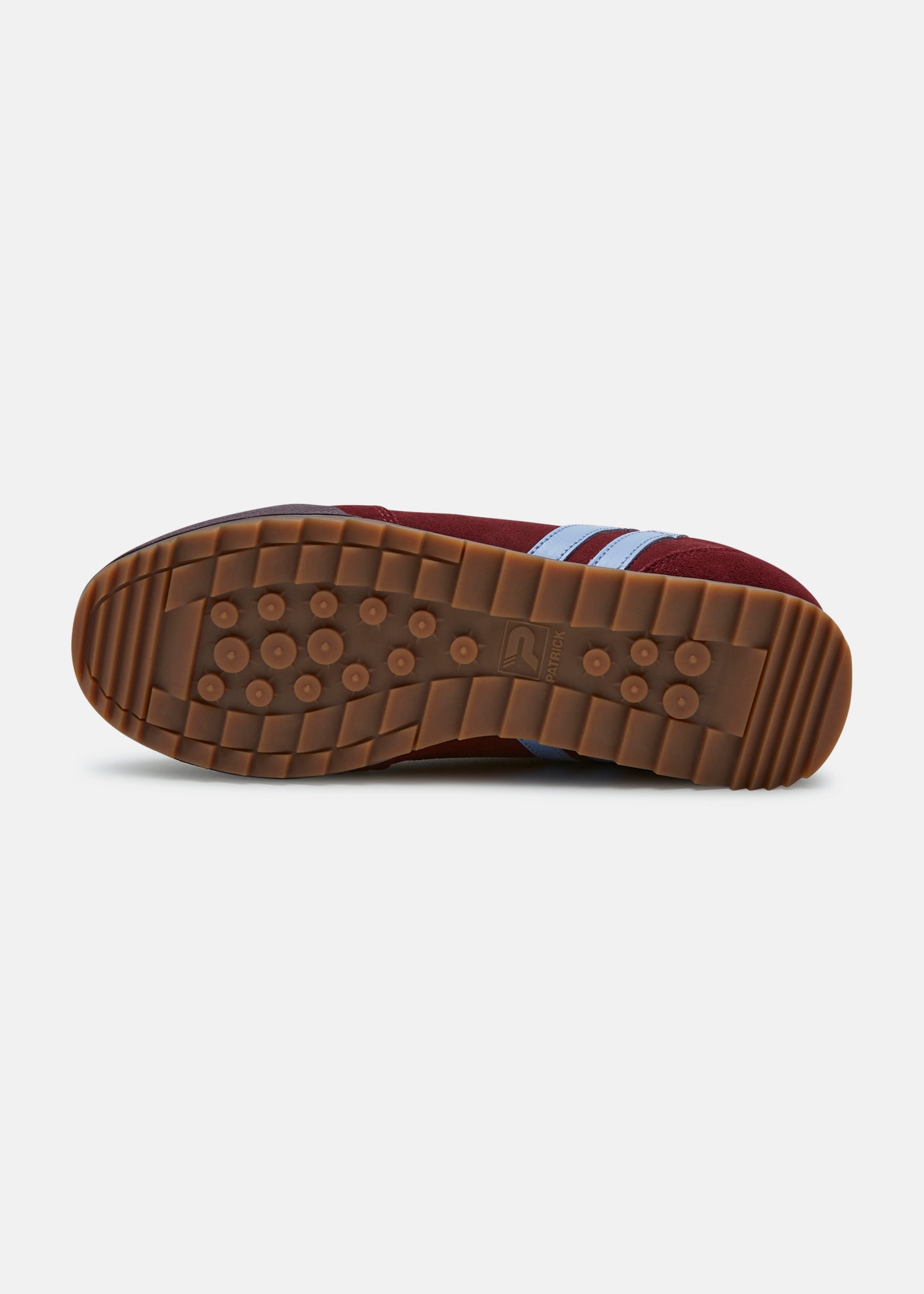 Patrick Rio Trainer - Burgundy/Sky Blue- Sole