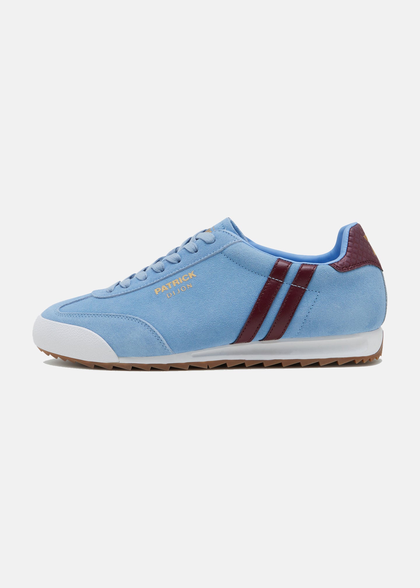 Patrick Dijon Trainer-Sky Blue Burgundy White-Side