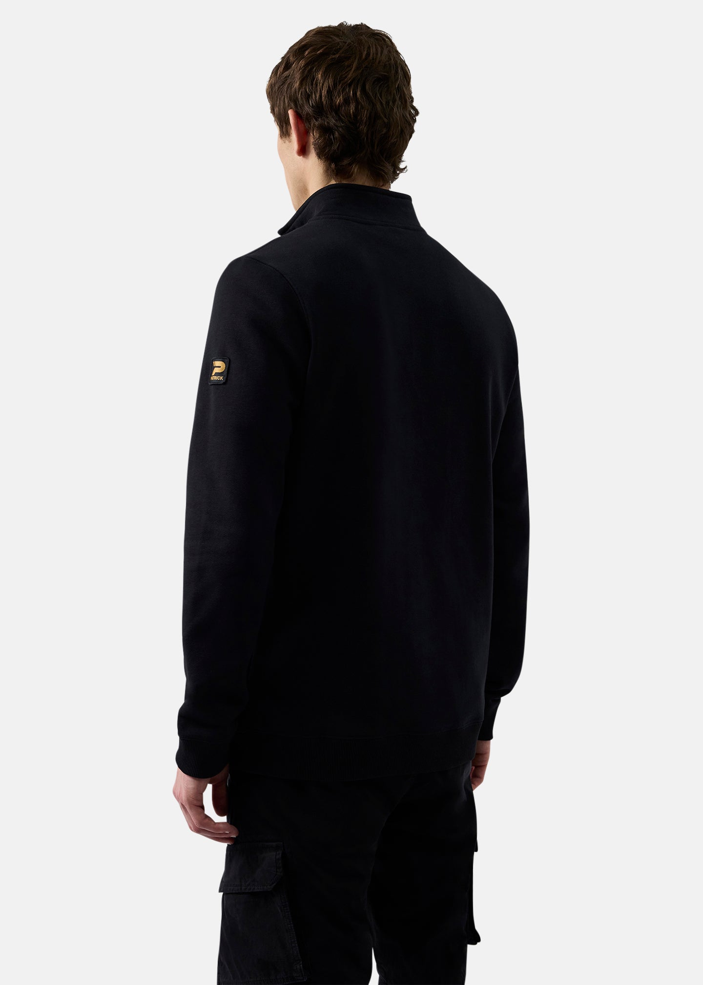 Patrick Harlem 1/4 Zip-Black-Back