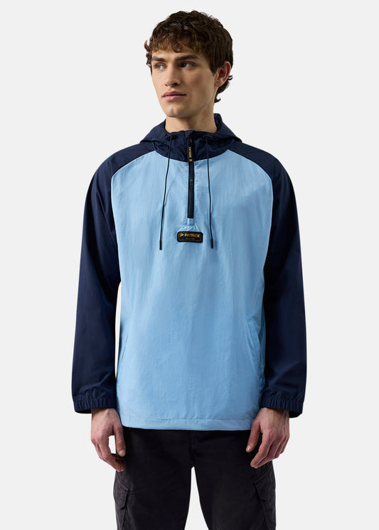 Patrick Lawson Overhead Jacket-Navy Sky Blue-Front
