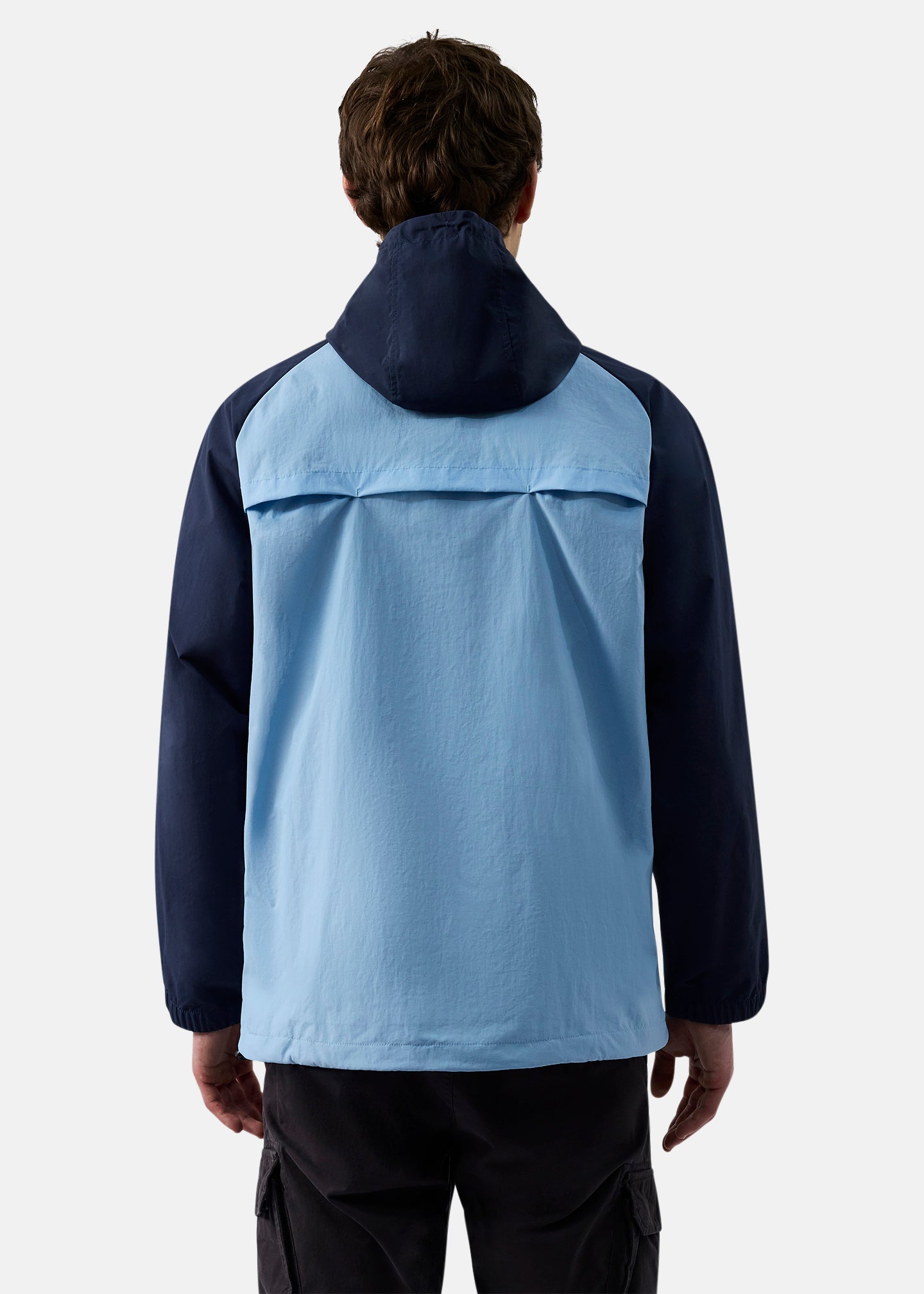 Patrick Lawson Overhead Jacket-Navy Sky Blue-Back