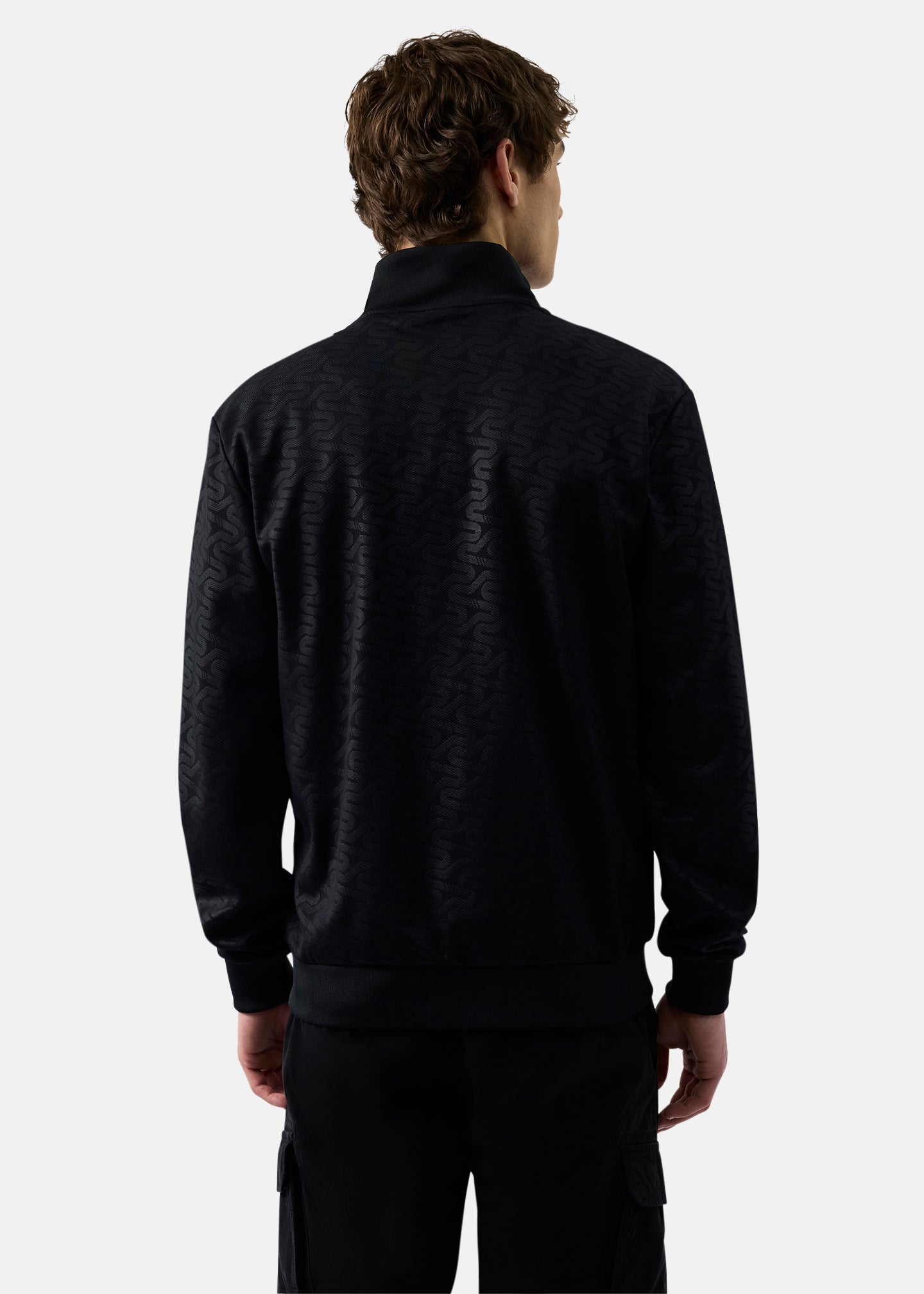 Patrick Patterson Track Top-Black-Back