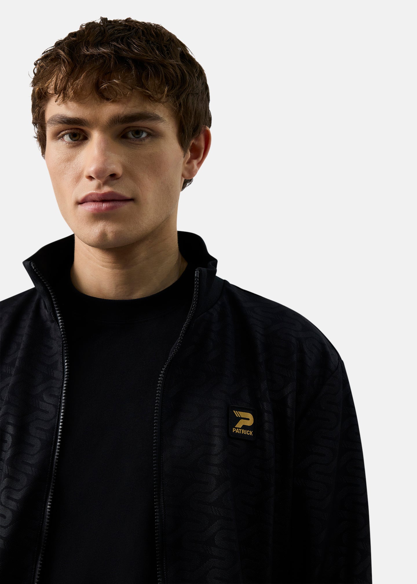 Patrick Patterson Track Top-Black-Detail